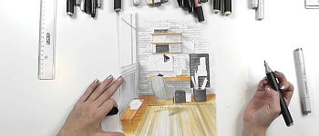 Интерьерный скетчинг